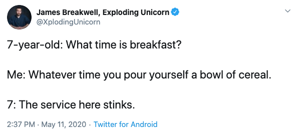 17 hilarious tweets from parents saying just what we're all thinking breakfast